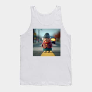 Clay Old Lady Crossing the Road 1 Tank Top